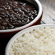 Brazilian Style Rice & Brazilian Black Beans