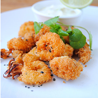 Calamari - Cassava Crumbed